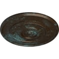 thumbnail image 3 of 30"OD x 2 1/4"P Dylar Ceiling Medallion (Fits Canopies up to 6 1/4"), Hand-Painted Bronze Blue Patina, 3 of 6