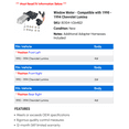 thumbnail image 2 of Window Motor - Compatible with 1990 - 1994 Chevy Lumina 1991 1992 1993, 2 of 2