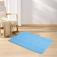 thumbnail image 5 of AuroraX Large Dog Cooling Mat Indoor Outdoor Non Gel Ice Silk Water Sensor Pad Pressure Activated Pet Cooling Mat for Cats for Outside Non-Slip Non-Toxic Cooling Pads for Dogs in Pets Blue, 5 of 9