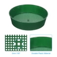 thumbnail image 4 of Uxcell Garden Soil Sifter 7" Dia 1/8" Mesh Screen, 2 Pack Plastic Sand Sieve Sifting Pan Tool, Green, 4 of 6