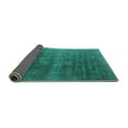 thumbnail image 2 of Ahgly Company Indoor Round Oriental Turquoise Blue Industrial Area Rugs, 3' Round, 2 of 4
