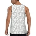thumbnail image 3 of Xecao Cute Rabbit Men's Tank Top Workout Quick Dry Sleeveless Gym Jogging Muscle Shirts Summer Swim Beach Tops, 3 of 9