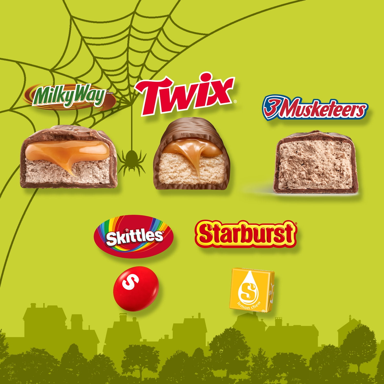 Skittles, Twix, Starburst & More Halloween Candy Variety Pack - 180 Ct Bulk Bag