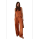thumbnail image 3 of Conjuntos de 2 Piezas para Mujer: Chaleco de , Conjuntos Casuales Elegantes, Pantalones de Pierna , Trajes Color Naranja S, 3 of 7