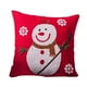 thumbnail image 1 of Funda de almohada navideña de algodón, lino, Snowflacke, muñeco de nieve, funda de almohada para decoración de festivales de Navidad, muñeco de nieve kenally HA000472-05B, 1 of 7