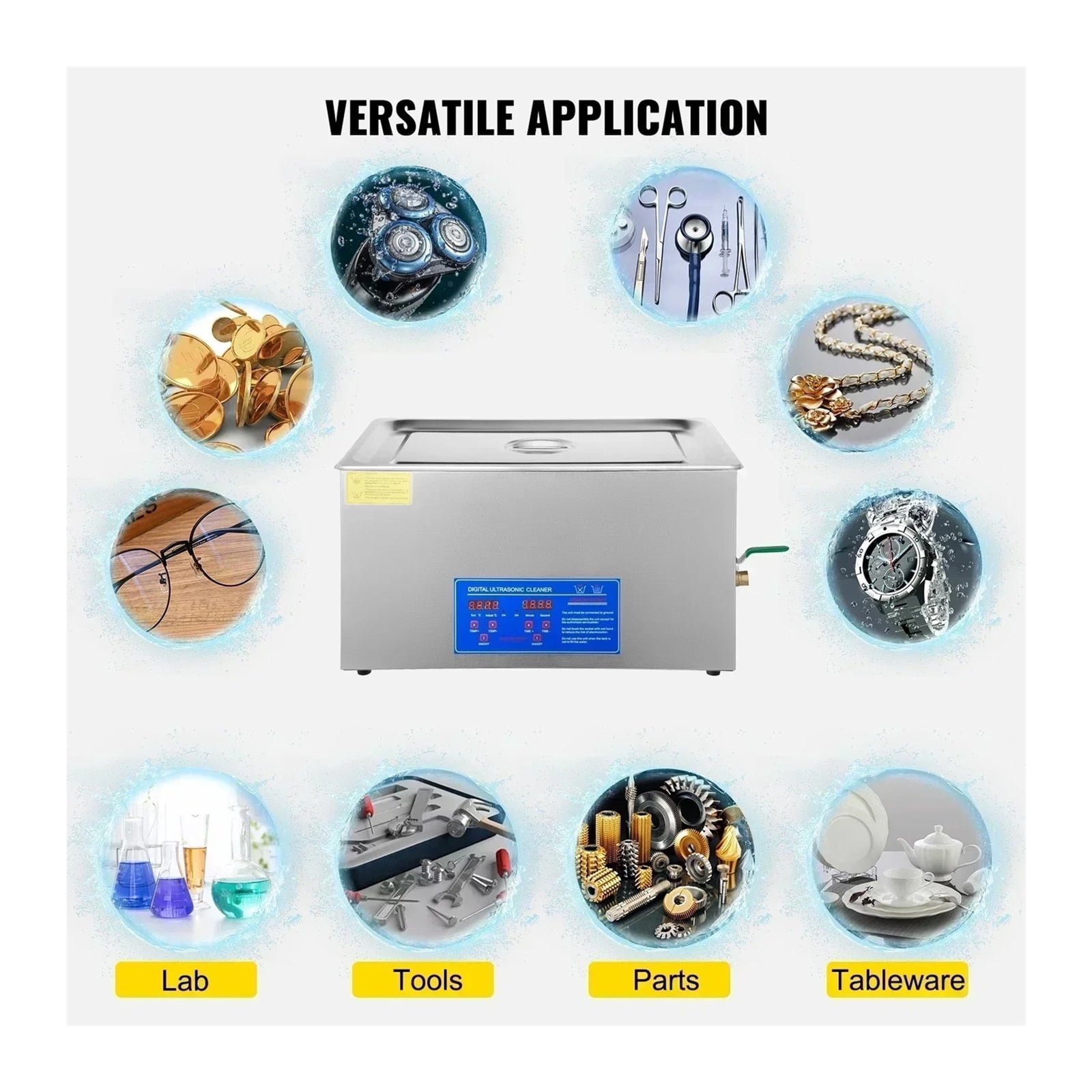 1.3-30L Ultrasonic Cleaner Home Appliance Ultrasound Cleaner Ultrasound Cleaning Machine Portable Washing Machine