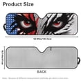 thumbnail image 7 of Yuyamidu Eyes Windshield Sun Shade for Jeep Wrangler JL JLU & Gladiator JT, American Flag Sun Visor Protector Blocks UV Rays and Keep Vehicle Cool, 7 of 7