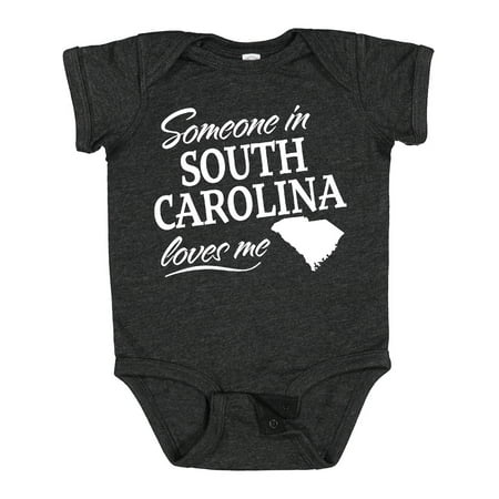 

Inktastic Someone in South Carolina Loves Me Gift Baby Boy or Baby Girl Bodysuit
