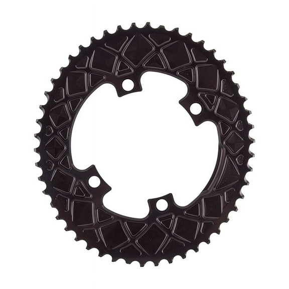 absoluteBLACK Premium Oval Road Chainring 4x110BCD 50T - Black