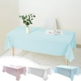 thumbnail image 6 of Nkmbld Rustic Table Cover Decoration Disposable Tablecloth Plastic Party Plain Tablecloth Solid Color Water Proof and Oil Proof Tablecloth, White, 6 of 7