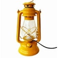 thumbnail image 6 of Vintage style Hurricane Lantern Antique Collectible Electric Decorative Lamp In yellow Colour., 6 of 7