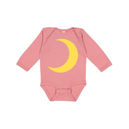 

Inktastic Cute Yellow Moon Gift Baby Boy or Baby Girl Long Sleeve Bodysuit