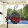 thumbnail image 2 of Modway Chaise Balançoire de Patio Extérieur Sans Support en Gris Rouge, 2 of 4