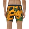 thumbnail image 2 of Men's Boxer Briefs, Sunflowers 7 Soft and Breathable Mens Underwear Boxer Briefs With Widen Waist, 2 of 5