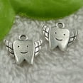 thumbnail image 3 of K-KED 152 pcs tibet silver tooth charms 20X18mm B2430, 3 of 3