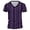Purple, variant on European Striped Men Casual Sports V Neck Short Sleeve Tennis T Shirt Comfortable Fitness Summer Trend Tee