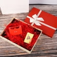 thumbnail image 2 of Rojo - Papel Triturado, Hierba de Pascua, Papel de Relleno de Regalo, Papel Triturado de 200g, Papel de Rafia Triturado, Relleno de Cajas de Regalo, Para Decorar Regalos, Cestas y Cajas, 2 of 3