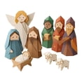 thumbnail image 1 of Kit de manualidades navideñas de papel para hacer un belén 3D estilo . Decoración navideña. Kit de belén navideño para principiantes. A, 1 of 8