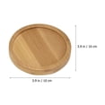 thumbnail image 2 of LEEYNEER 6Pcs Round Bamboo Saucers for Indoor Plants 9in Inner Diameter, 2 of 8