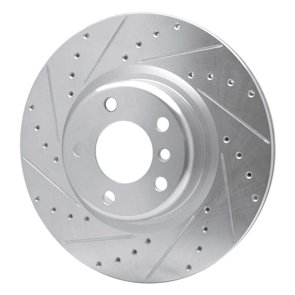 Dynamic Friction Company 631-31113L DFC Brake Rotor - Drilled And Slotted - Silver