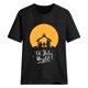 thumbnail image 3 of Gibobby Playera de Manga Corta con Cuello Redondo Camiseta gráfica para mujer, divertida camiseta manga corta con cuello redondo para ver películas, blusa(Negro,CH), 3 of 4