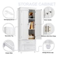 thumbnail image 6 of Ktaxon Tall Bathroom Storage Cabinet, Freestanding, 2 Drawers, 2 Doors, 3 Shelves, 6 of 24