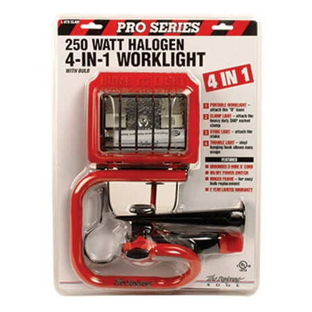 

Pro Series 4-in-1 Combo Halogen Work Light w/ 250 W Bulb 3 Cord Red (8 Units)