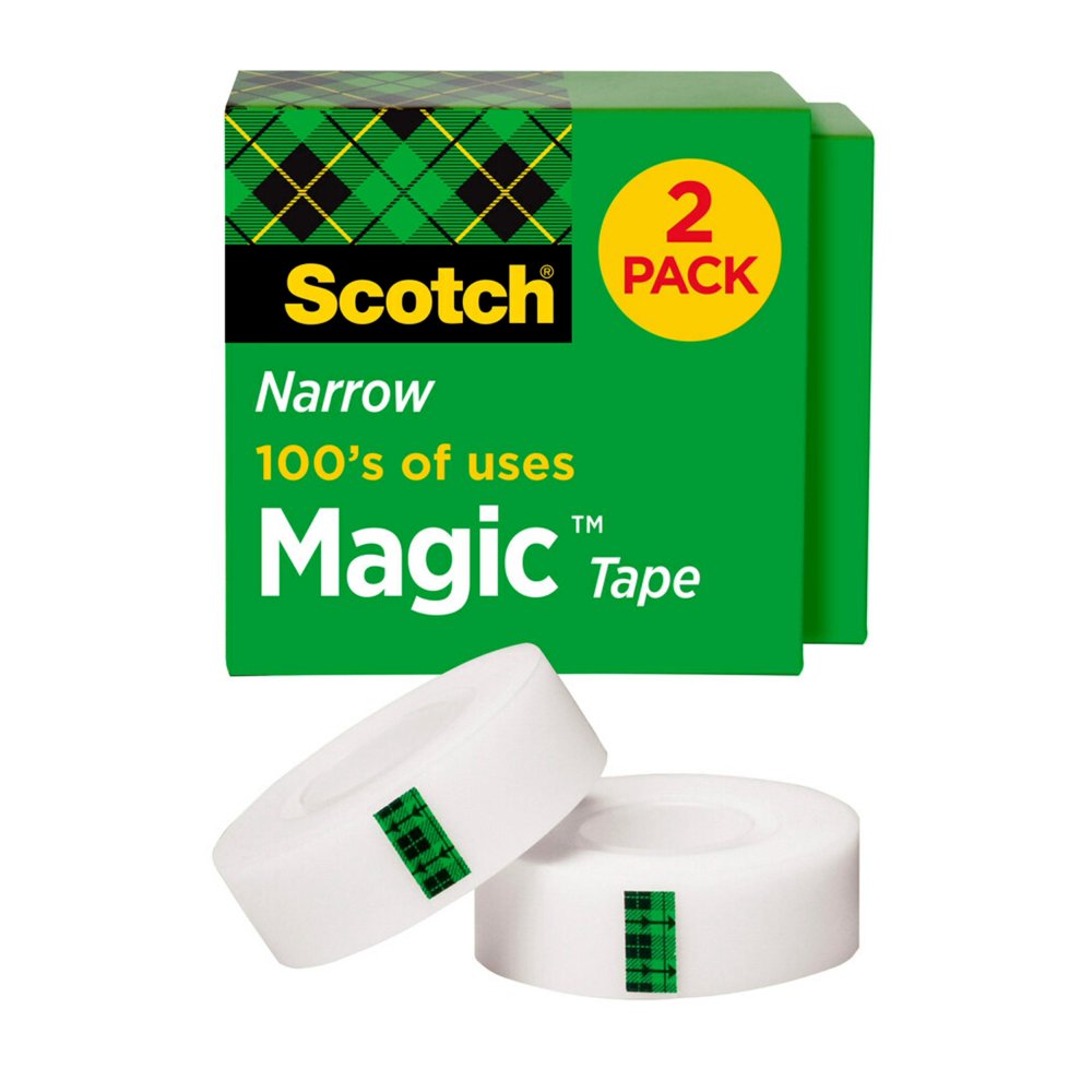 Scotch Magic Tape Refills, 1/2 in. x 2,592 in., 2 Boxes/Pack Walmart