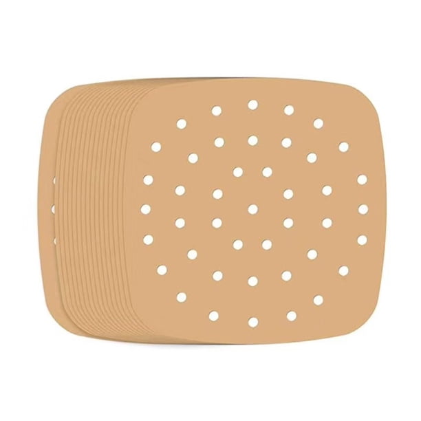 Injueey Paquete de 100 papeles para hornear, revestimientos impermeables, alfombrillas para freidora de aire al vapor, resistentes a la temperatura, Type2 NO2 Injueey HA059993-01