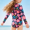 thumbnail image 6 of Gubotare Bathing Suit Teen Girls Girls Swimsuit Teens Bathing Suits Girls Long Sleeve Swimsuit One Piece Juniors Swimwear Size 11-12 (Red,11-12 Years), 6 of 7