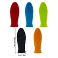 thumbnail image 3 of Youkk Pot Handle Cover Kitchen Silicone Case Thick Anti-scalding Protector Solid Color Heat Resistant Covers for Home Restaurant Black 1Set, 3 of 6