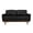 Black|65 in, variant on Aukfa 81" Vintage Sofa Overstuffed 3 Seat Sofa Couch for Living Room Bedroom, Foil Fabric, Brown