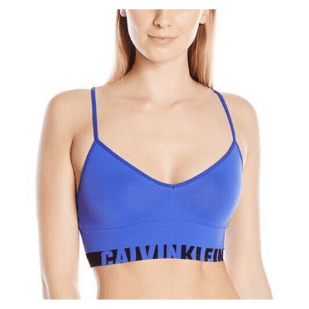 

Calvin Klein Women s Seamless Logo Longline Multiway Bralette Amplified Blue L