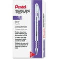 thumbnail image 4 of Pentel R.S.V.P. Stick Ballpoint Pen, .7mm, Trans Barrel, Violet Ink, Dozen -PENBK90V, 4 of 5