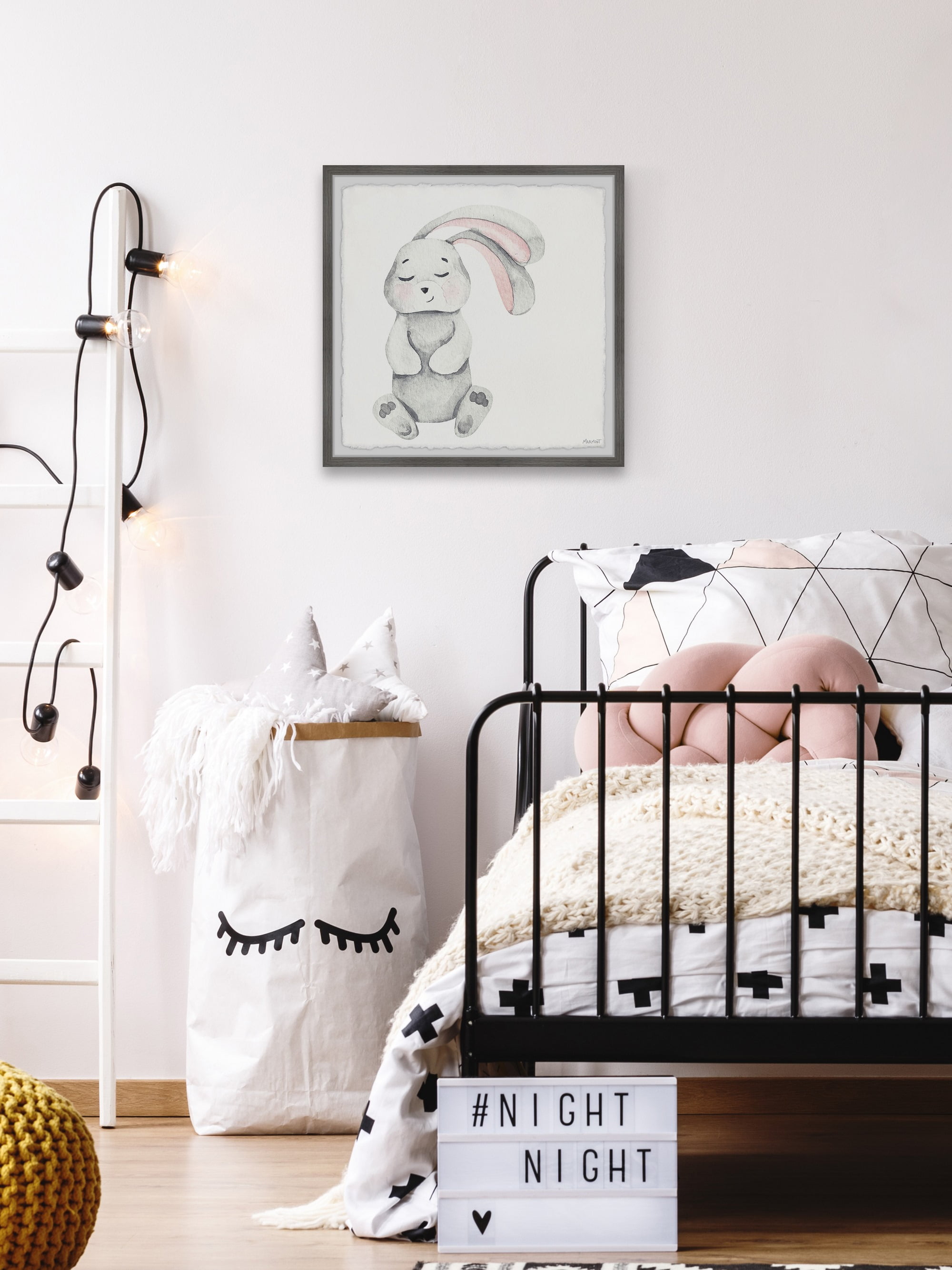 Marmont Hill Sleeping Bunny Framed Wall Art