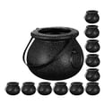 thumbnail image 1 of 12 piezas de plástico Halloween Candy Cauldron Candy Kettle Pot Bucket Bucket Decoración de Halloween, 1 of 8