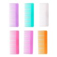 thumbnail image 4 of Styling Hair Comb Light Weight Portable Small Useful Barbershop Tools Multi-functional Wide Tooth Candy Color Modelling Supply Transparent White, 4 of 9