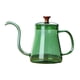 thumbnail image 1 of Tetera de vidrio para té y café con tapa, hecha a mano verde 600ml, 1 of 9