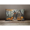 thumbnail image 3 of Slavic Witch Spooky Halloween Fabric Decorative Pillow 12 in x 16 in, 3 of 4