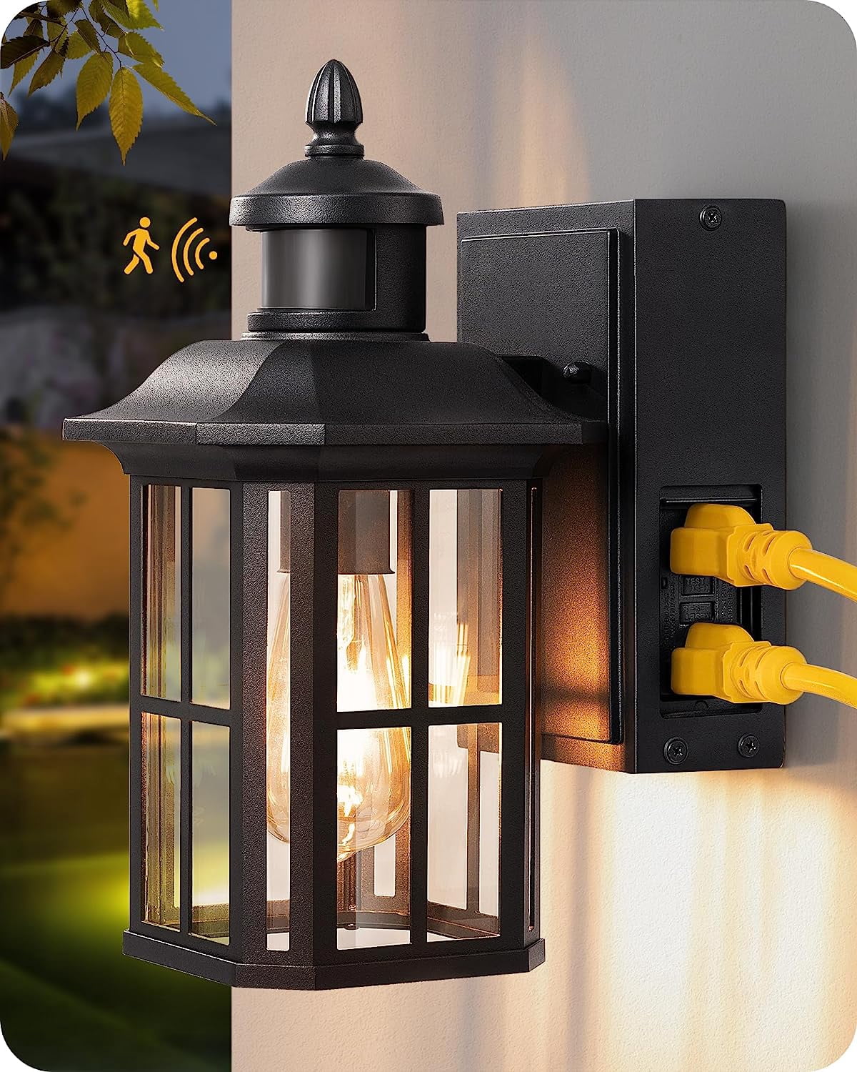 Luxrite Modern LED Porch Light – Up & Down Wall Sconce, 3 Color Temperatures, IP65 Waterproof, Aluminum (2-Pack) 1 thumbnail image
