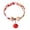 Red, variant on Japanese Kimono Style Cedar Bead Pet Collar Adjustable Chew Proof Fabric Necklace For Dogs And Cats Comfortable Durable Design