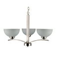 thumbnail image 1 of Whitfield 3-Light Satin Steel Chandelier, 1 of 1