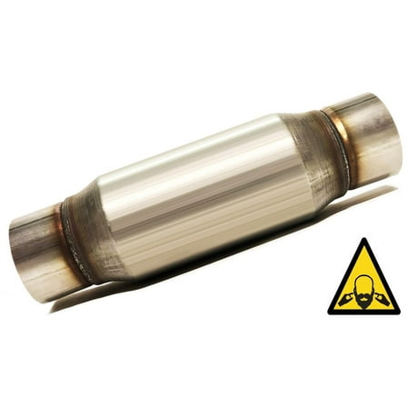 Straight Universal Glasspack Muffler/Resonator (3" ID/OD x 17" Long)