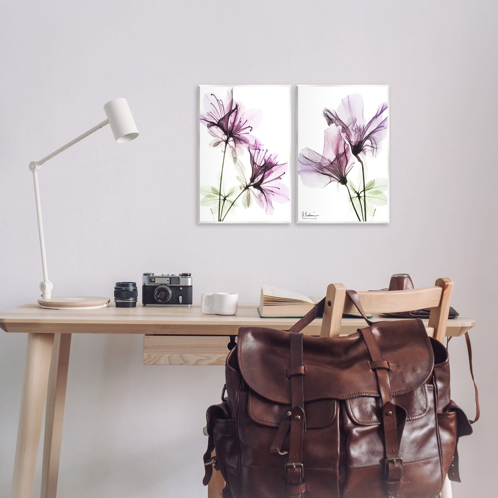 Stupell Industries Purple Flower Bloom Design Wall Plaque by Albert Koetsier