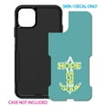 thumbnail image 2 of DistinctInk Custom SKIN / DECAL compatible with OtterBox Commuter for iPhone 11 (6.1" Screen) - Hope is an Anchor for a Sould - Yellow Teal, 2 of 5
