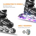 thumbnail image 3 of Adjustable Illuminating Inline Skates with Light Up Wheels for Kids, 3 of 8