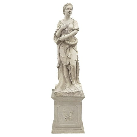 Design Toscano The Four Goddesses of the Seasons Statue: Winter (Statue with Plinth)