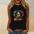 thumbnail image 2 of womens tops Graphic Tees for Women Sleeveless Tank Tops 2025 Summer Casual Loose Square Neck Shirts Vest Camisole Outfits spring tops for women, 2 of 4