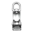 thumbnail image 3 of Wire Rope Crane Pulley Block For Garage, Heavy Duty Stainless Steel Single Pulley Block Anti-Rust Wear Resistance Swivel Hook Flexible Sliding For Machine Loading, Curtains,, 3 of 7