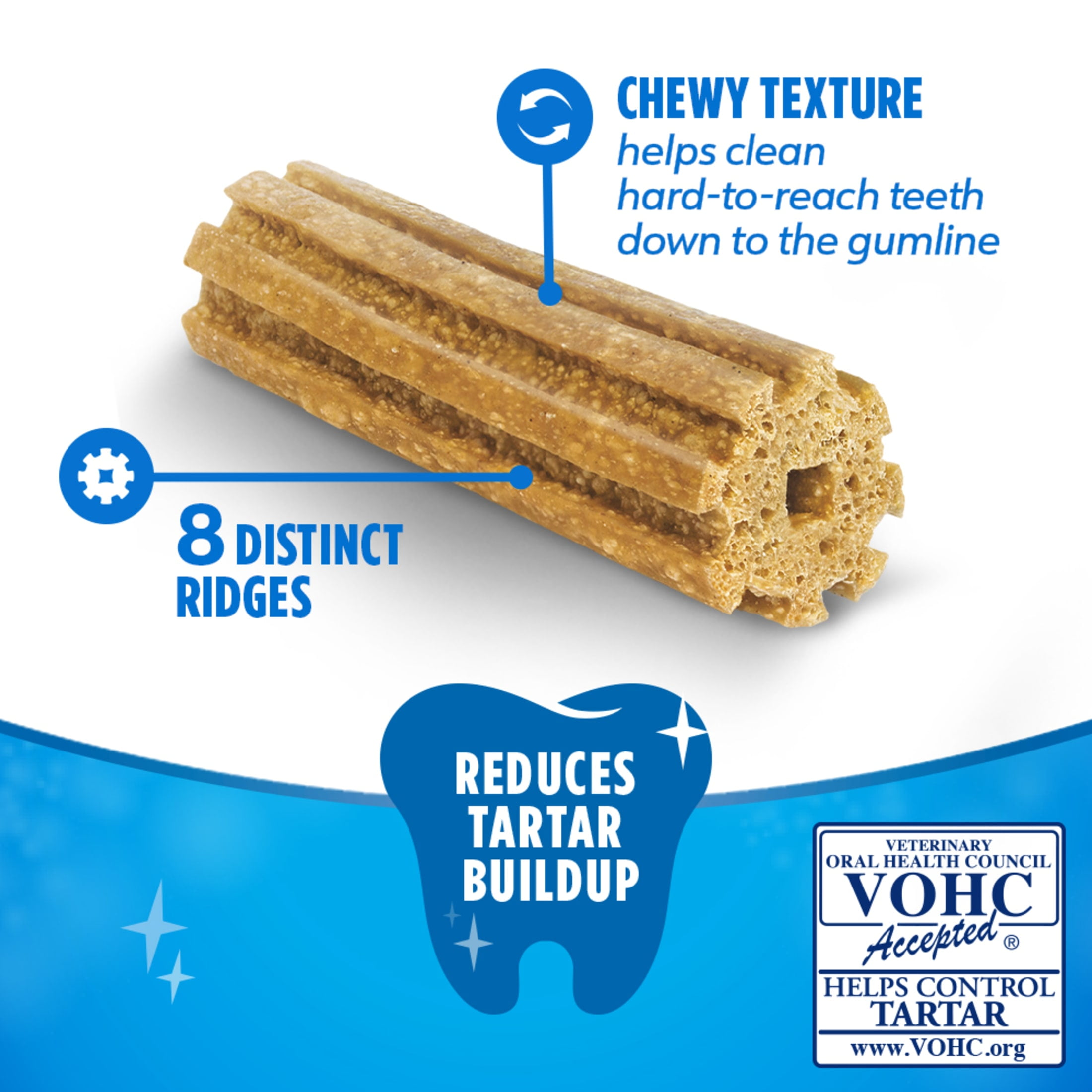 Purina DentaLife Daily Oral Care Small & Medium Dog Treats with Chicken, 7.0 oz Pouch, 10 Count